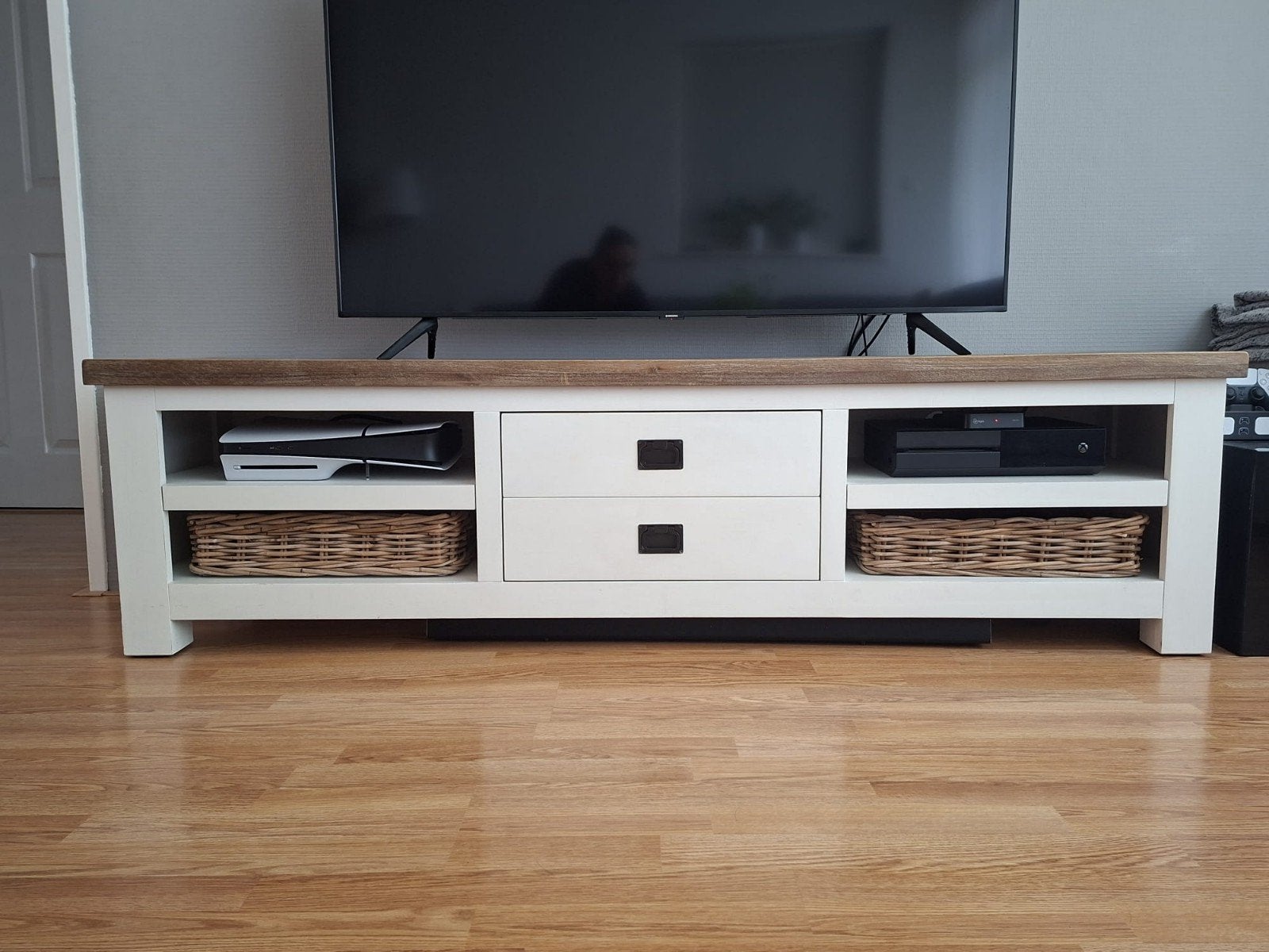 Tv meubel, eettafel en salontafel, Huis en Inrichting, Kasten | Televisiemeubels, Ophalen, Gebruikt, 150 tot 200 cm, Minder dan 100 cm