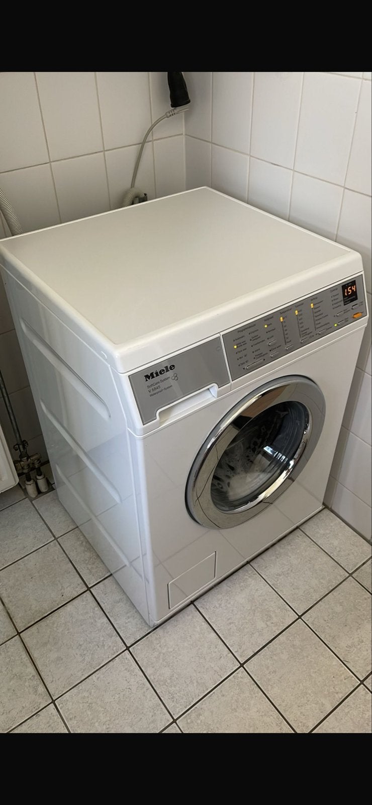 Miele V5845 Wasmachine - 6 kg - Werkt nog goed!, 6 tot 8 kg, Ophalen, Gebruikt, Voorlader