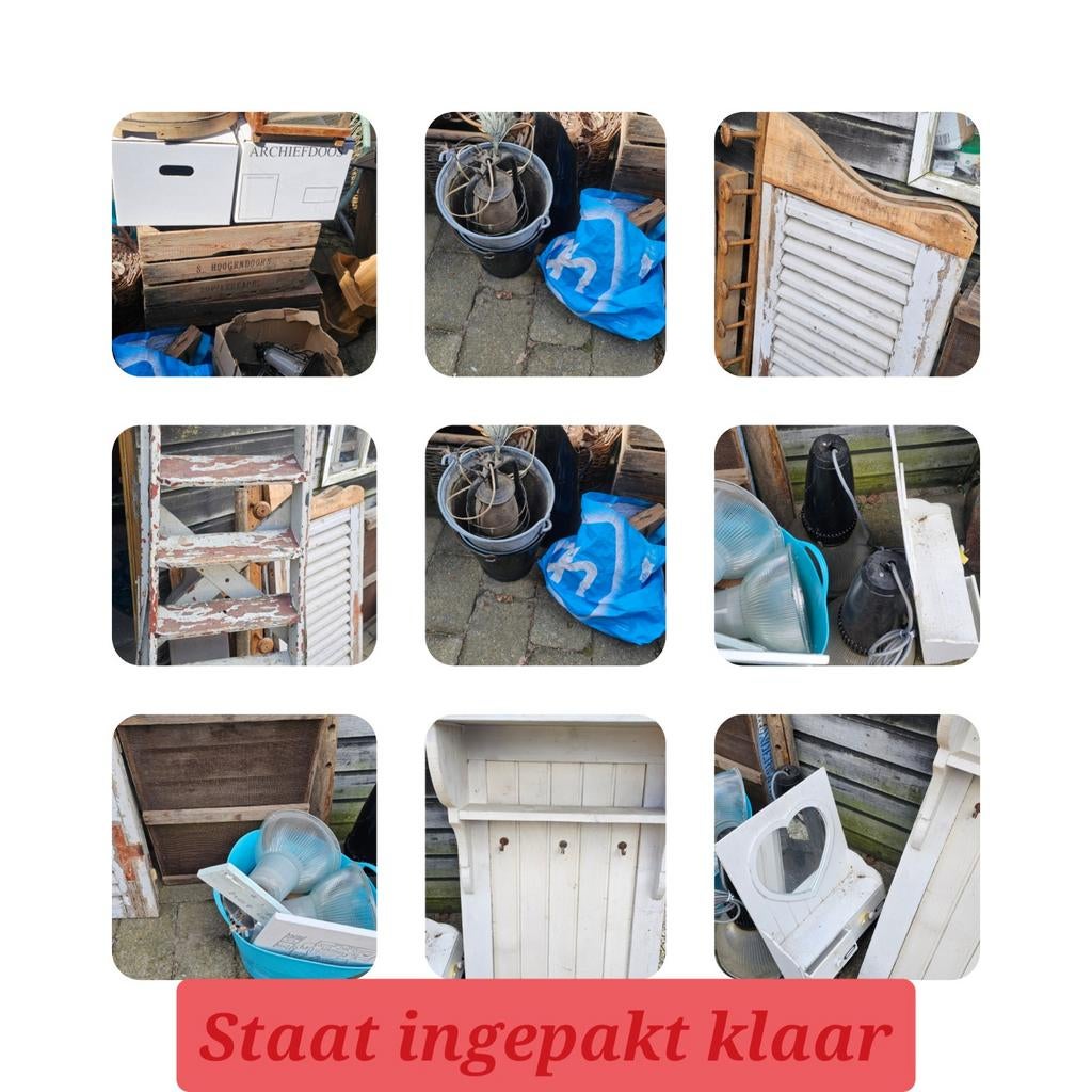 Partij brocante woonaccessoires, Antiek en Kunst, Curiosa en Brocante, Ophalen