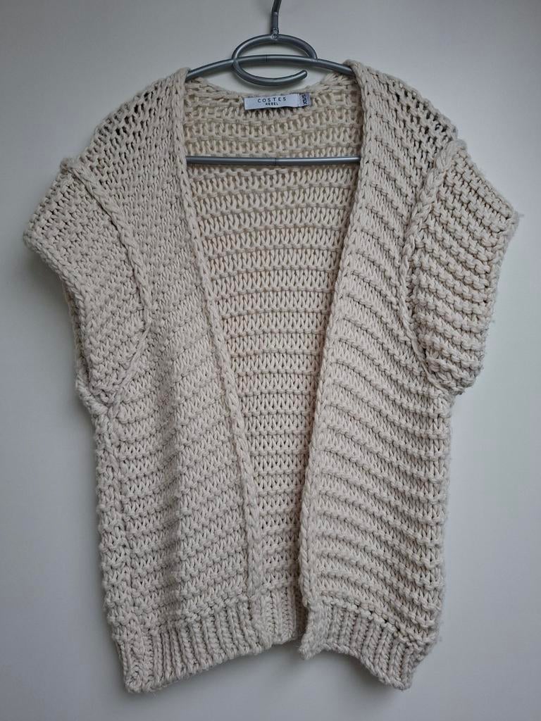 Beige mouwloos vest Costes - maat XS / S, Beige, Ophalen of Verzenden, Costes, Maat 34 (XS) of kleiner