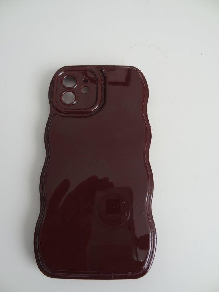 Iphone 12 hoesje bordeaux rood, Hoesje of Tasje, Ophalen of Verzenden, Zo goed als nieuw, IPhone 12