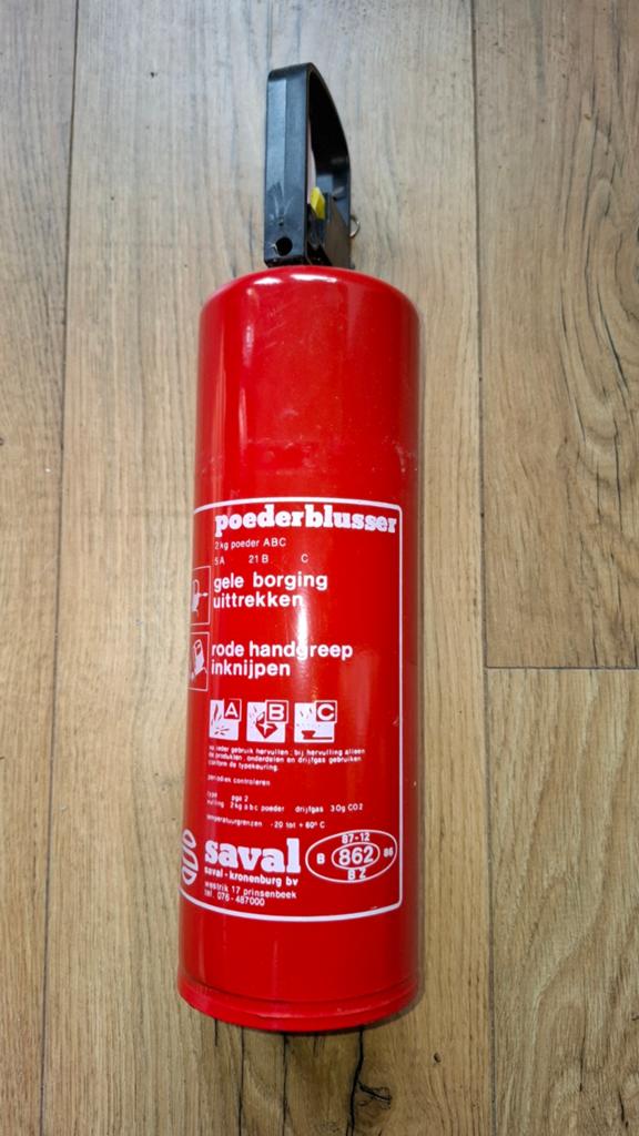 Saval Poederblusser 2 kg ABC - Veiligheid voorop!, Ophalen
