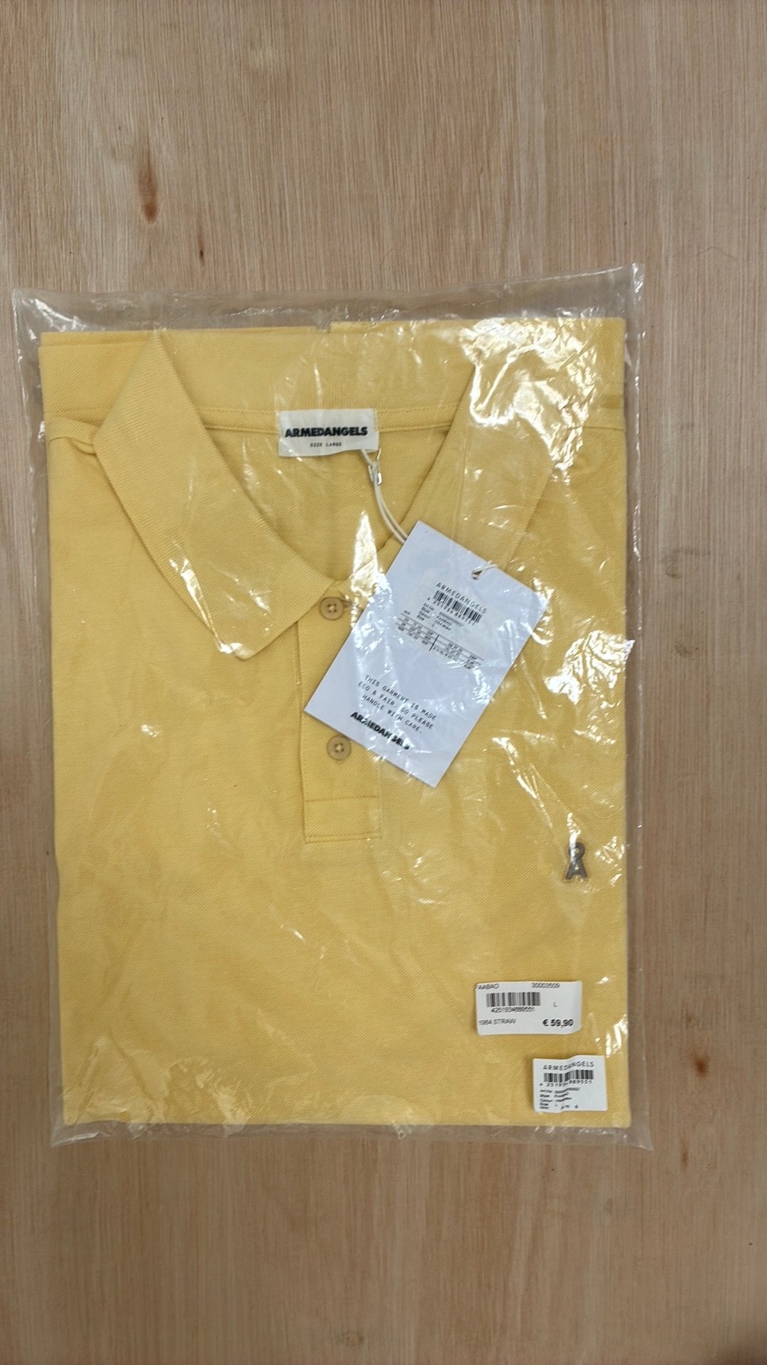 Polo L Armedangels!, Ophalen of Verzenden, Nieuw, Maat 52/54 (L), Geel