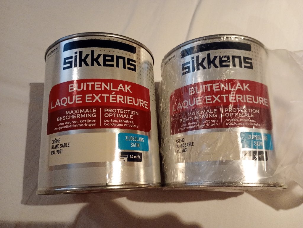 Sikkens verf ral 9001, Doe-het-zelf en Verbouw, Verf, Beits en Lak, Overige kleuren, Nieuw, Ophalen of Verzenden, Lak