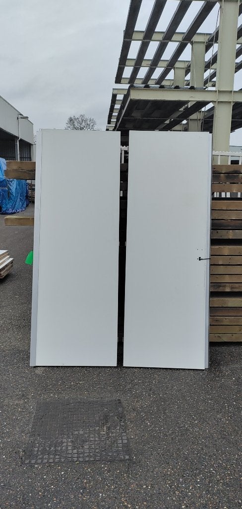 Dubbele deur hout meterkast deuren ( 609 ), Ophalen, Gebruikt, 120 cm of meer, Binnendeur