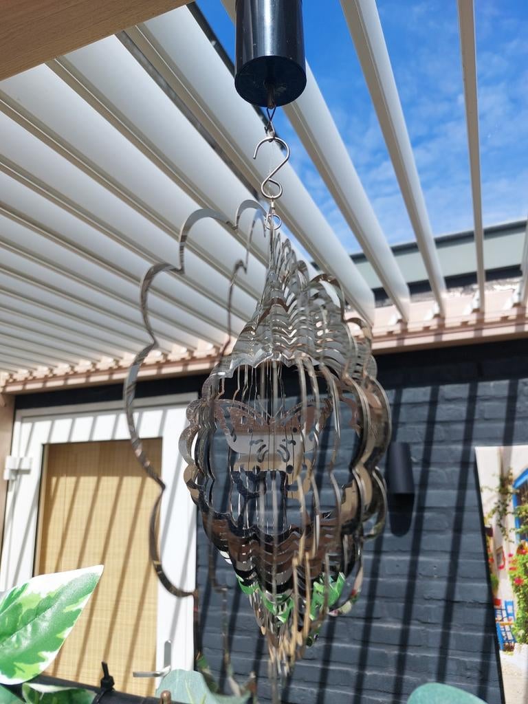 Metalen Windspinner met Vlinderdesign, Ophalen, Zo goed als nieuw