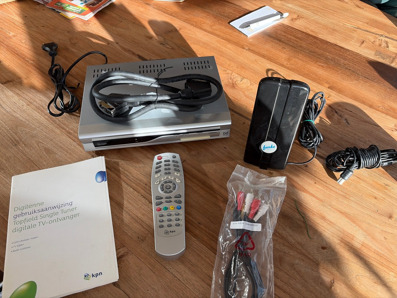 KPN Digitenne Topfield Single Tuner digitale TV-ontvanger, Ophalen of Verzenden, Gebruikt, Decoder