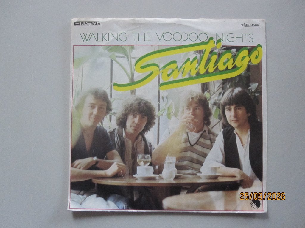 SANTIAGO -  walking the voodoo nights - vinyl 7", Gebruikt, 7 inch, Ophalen of Verzenden, Rock en Metal