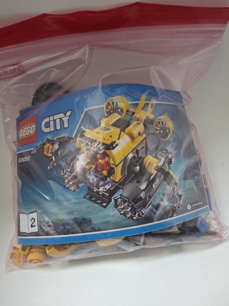 LEGO City 60092 Diepzee Duikboot - Complete set, Lego, Inclusief instructies, Ophalen of Verzenden, Complete set