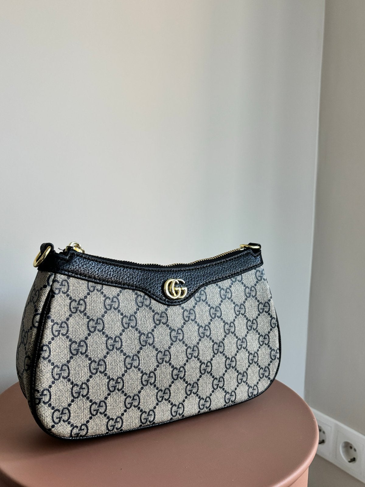 Gucci Ophidia Supreme Canvas Schoudertasje, Ophalen of Verzenden, Nieuw, Zwart, Schoudertasje