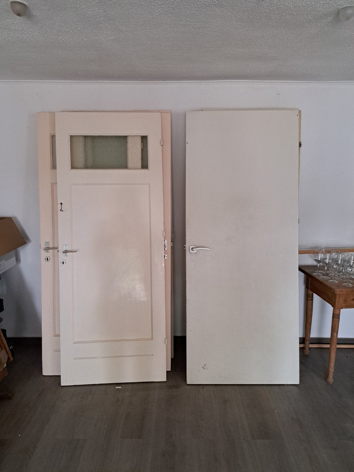 Antieke binnendeuren 8st, Doe-het-zelf en Verbouw, Deuren en Horren, Binnendeur, 200 tot 215 cm, Hout, Ophalen