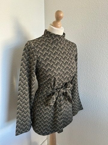 King Louie maat L Goud zwarte tunic top zigzag 1688, Kleding | Dames, Zwart, Maat 42/44 (L), Ophalen of Verzenden, Zo goed als nieuw