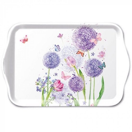 Ambiente Tray Flower beauty 13x21cm, Huis en Inrichting, Ophalen, Kunststof, Nieuw, Afgeronde hoeken
