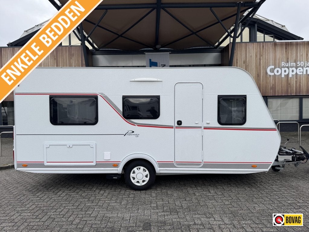 Bürstner Premio Life 480 TL 2025 MOVER + LUIFEL!!!, Fietsenrek, 2 aparte bedden, Bedrijf, Treinzit
