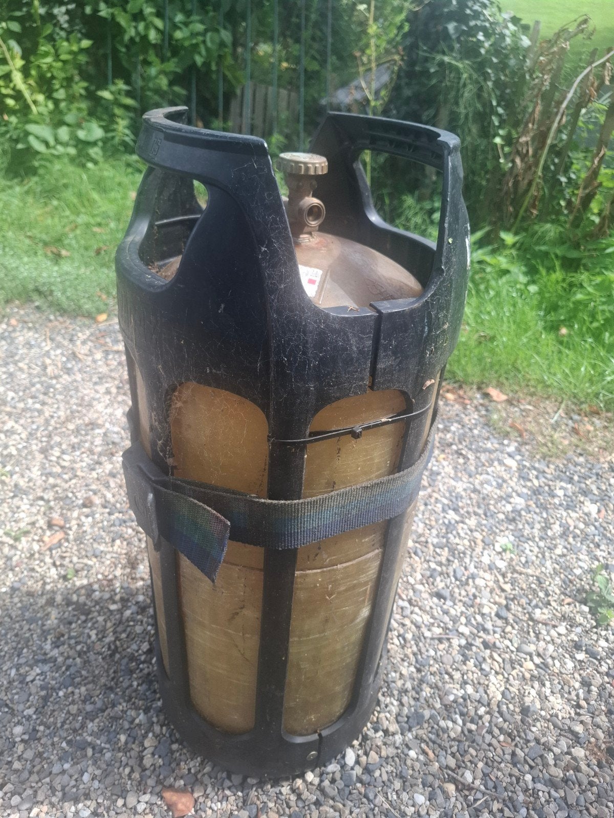 Gasfles voor BBQ, camper of caravan, Ophalen, Gebruikt