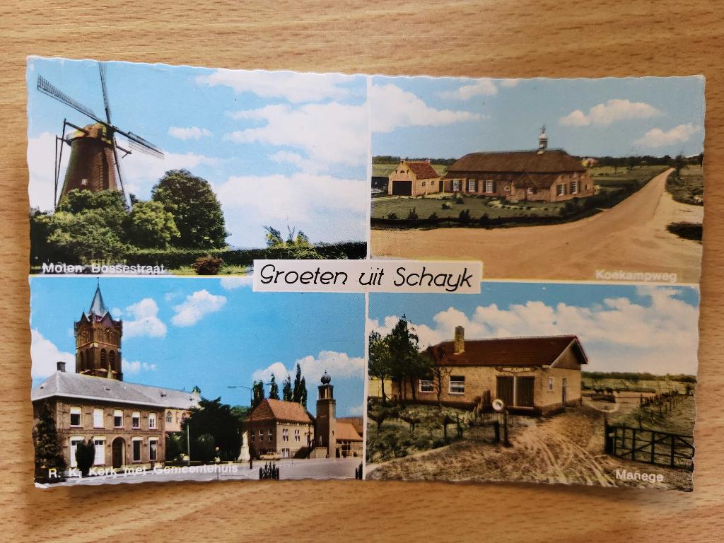 ansicht SCHAIJK vierluik molen, Ophalen of Verzenden, Voor 1920, Noord-Brabant