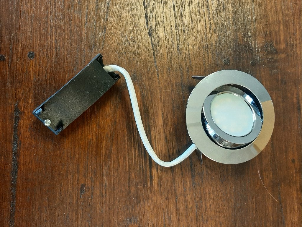 Inbouwspot, 230 V, LED 4 W 400 lumen, niet dimbaar, Ophalen, Nieuw, Plafondspot of Wandspot