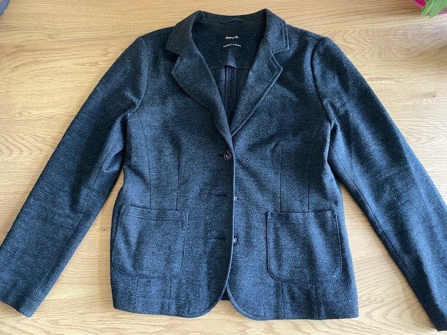 Opus antraciet wollen colbertje mt 42 ZGAN, Maat 38/40 (M), Ophalen of Verzenden, Zo goed als nieuw, Jasje