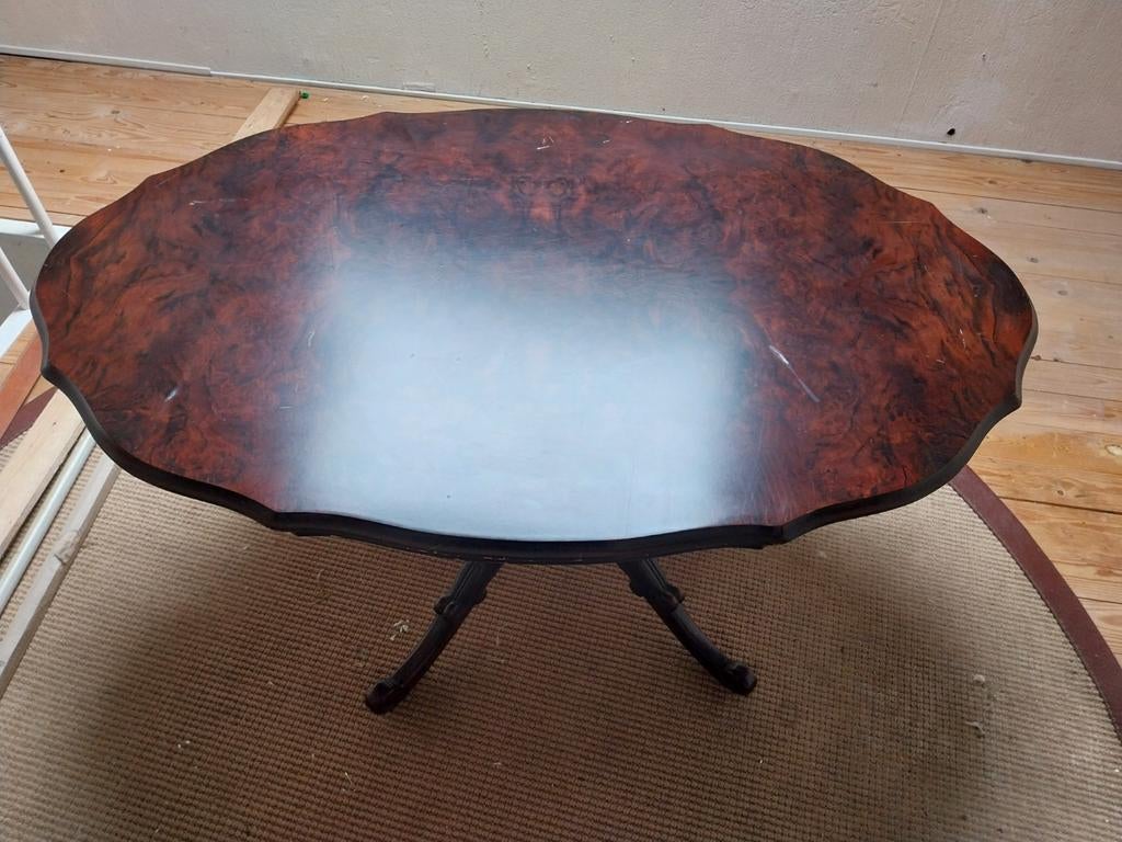 Oude salon tafel, Huis en Inrichting, Tafels | Salontafels, Ophalen, Gebruikt, 100 tot 150 cm, 50 tot 100 cm