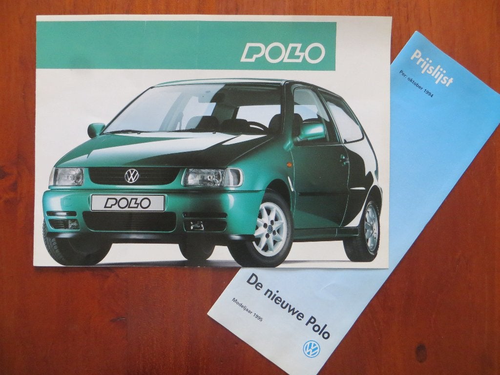 Volkswagen Polo (okt 1994) met prijslijst (okt. 1994), Ophalen of Verzenden, Nieuw, Volkswagen