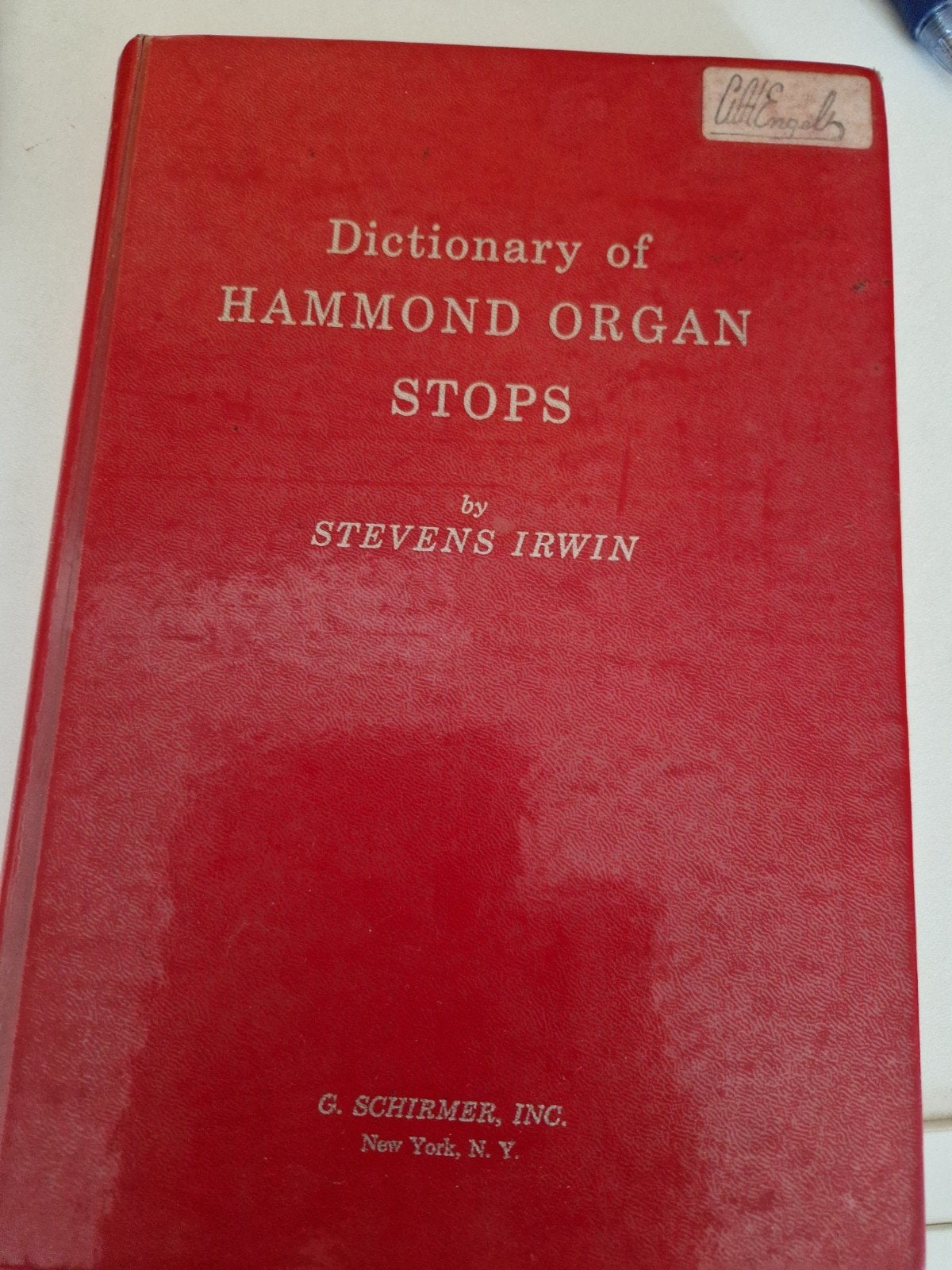 Dictionary of Hammond Organ Stops - Stevens Irwin, Gebruikt, Verzenden, Klassiek, Les of Cursus