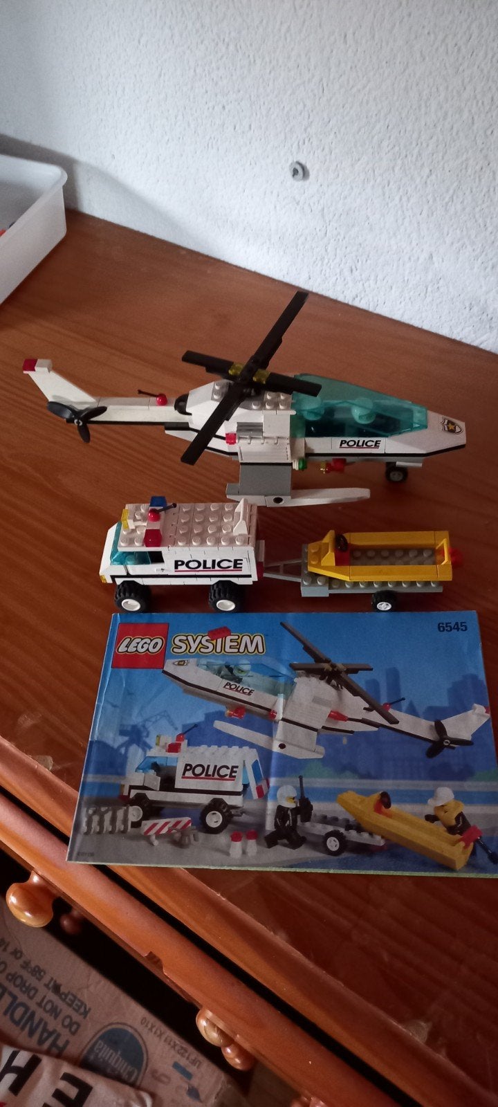 Lego City Politie Helikopter en Voertuig Set 6545, Ophalen, Gebruikt