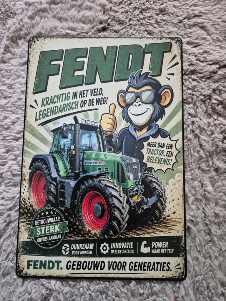 Fendt reclamebord, Ophalen of Verzenden, Nieuw, Reclamebord