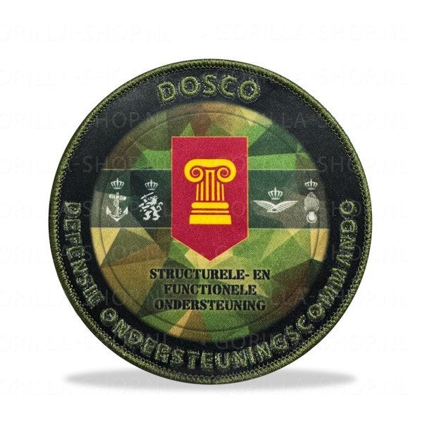 DOSCO patches, Verzamelen, Militaria | Algemeen, Landmacht, Embleem of Badge, Nederland, Ophalen of Verzenden