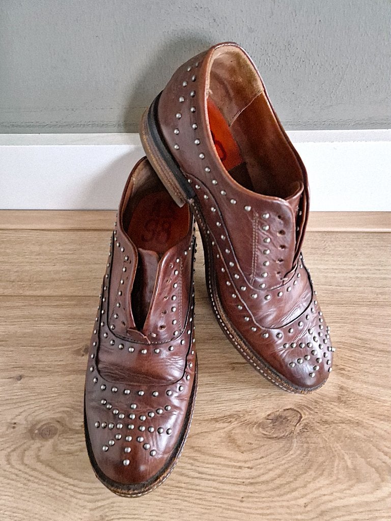 Mocassins derbies AS 98 maat 39 als nieuw, Bruin, Ophalen of Verzenden, Zo goed als nieuw, Espadrilles of Moccasins