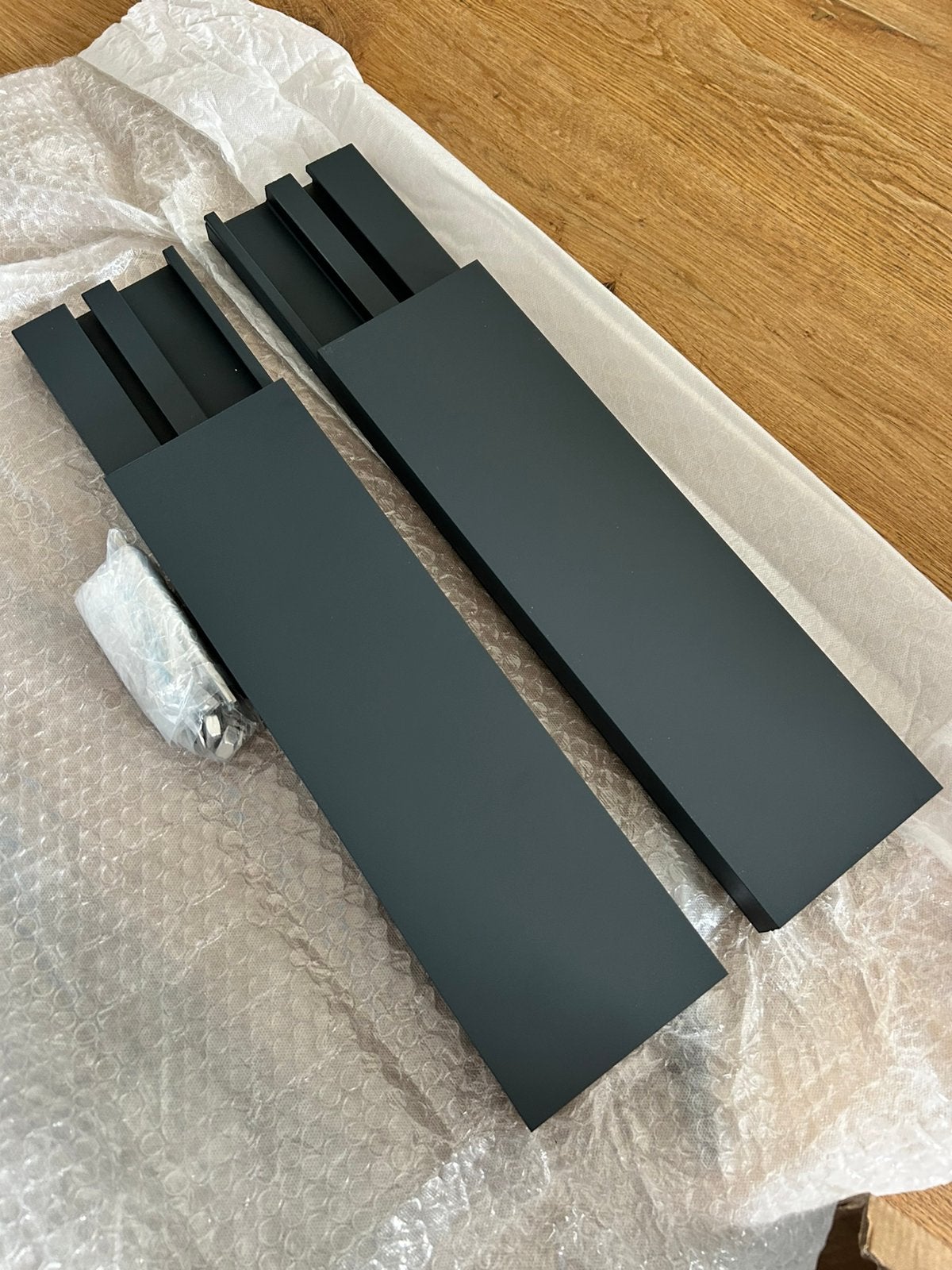 Verlengde muursteunen 50x11 + afdekkap, Ophalen of Verzenden, Nieuw, Knikarmscherm