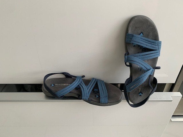 Skechers Memory foam super comfort sandalen Mt 9, Skechers, Verzenden, Sandalen of Muiltjes, Zo goed als nieuw