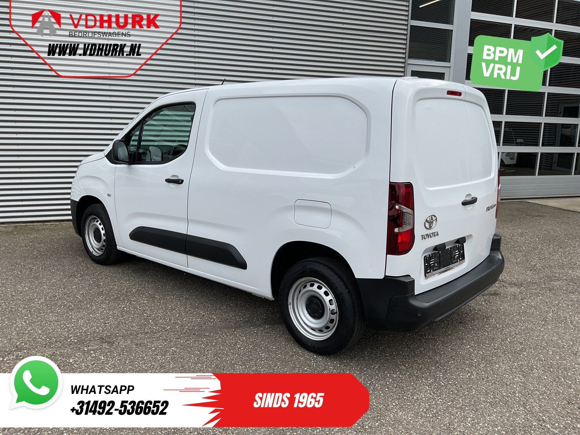 Toyota PROACE CITY 1.2 BENZINE Carplay/ Airco/ Cruise/ PDC, Auto's, Voorwielaandrijving, 1199 cc, Wit, Origineel Nederlands