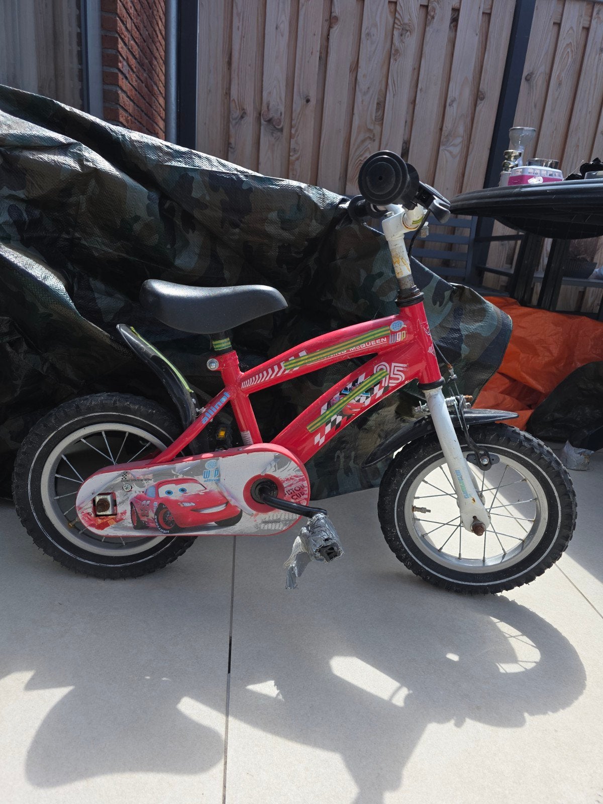 cars kinderfiets, Fietsen en Brommers, Fietsen | Kinderfietsjes, Ophalen of Verzenden, Gebruikt, Minder dan 16 inch