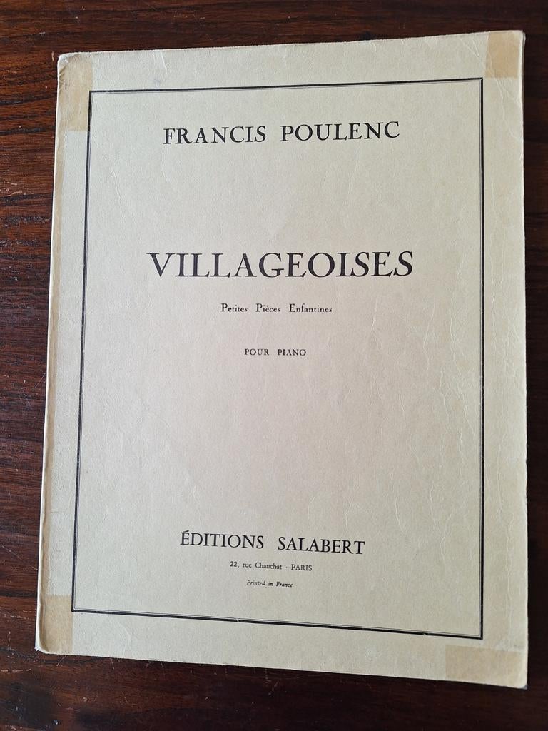F.Poulenc. piano.  VILLAGEOISES, Gebruikt, Klassiek, Ophalen of Verzenden, Artiest of Componist