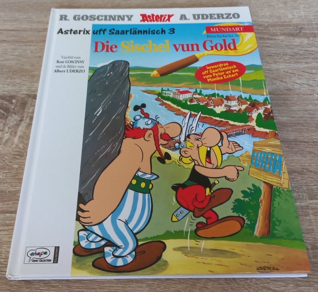 Asterix Die Sischel vun Gold (gouden snoeimes, Saarlands), Eén stripboek, Ophalen of Verzenden, Zo goed als nieuw, Goscinny & Uderzo
