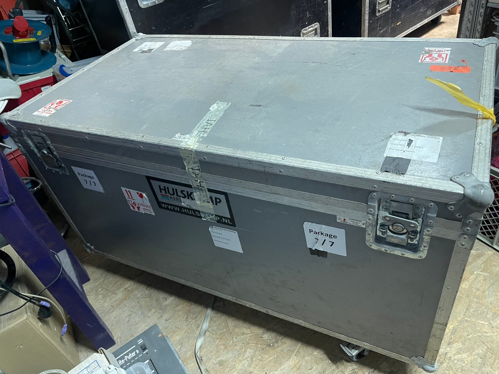 AUDIPACK FLIGHTCASE 135x70cm 52cm +8cm Hoog Klapdeksel Wheel, Ophalen, Gebruikt, Overige instrumenten, Flightcase