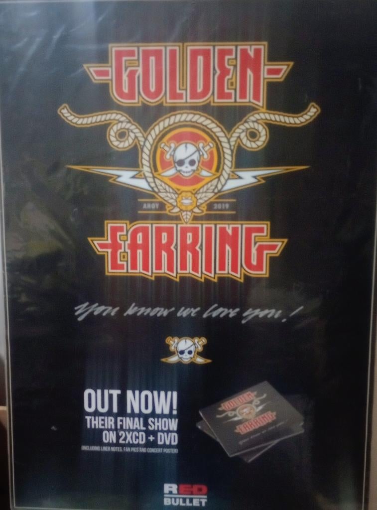 Golden Earring - You Know We Love You poster, Ophalen of Verzenden, Zo goed als nieuw, A1 t/m A3, Muziek