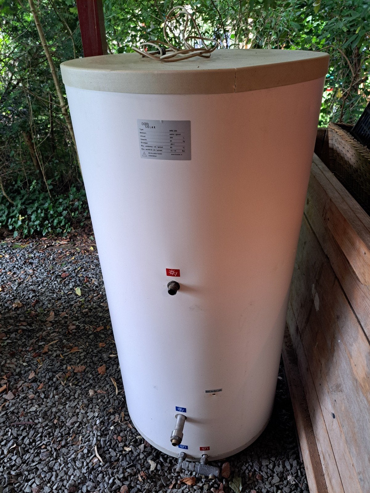 Zonneboiler HRS 200 - 200 liter met sensor, Ophalen, Gebruikt, Boiler