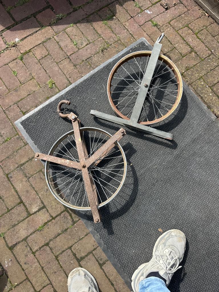 2x Katrollen voor touw en blok - Handmatig, Ophalen, Gebruikt, Handmatig