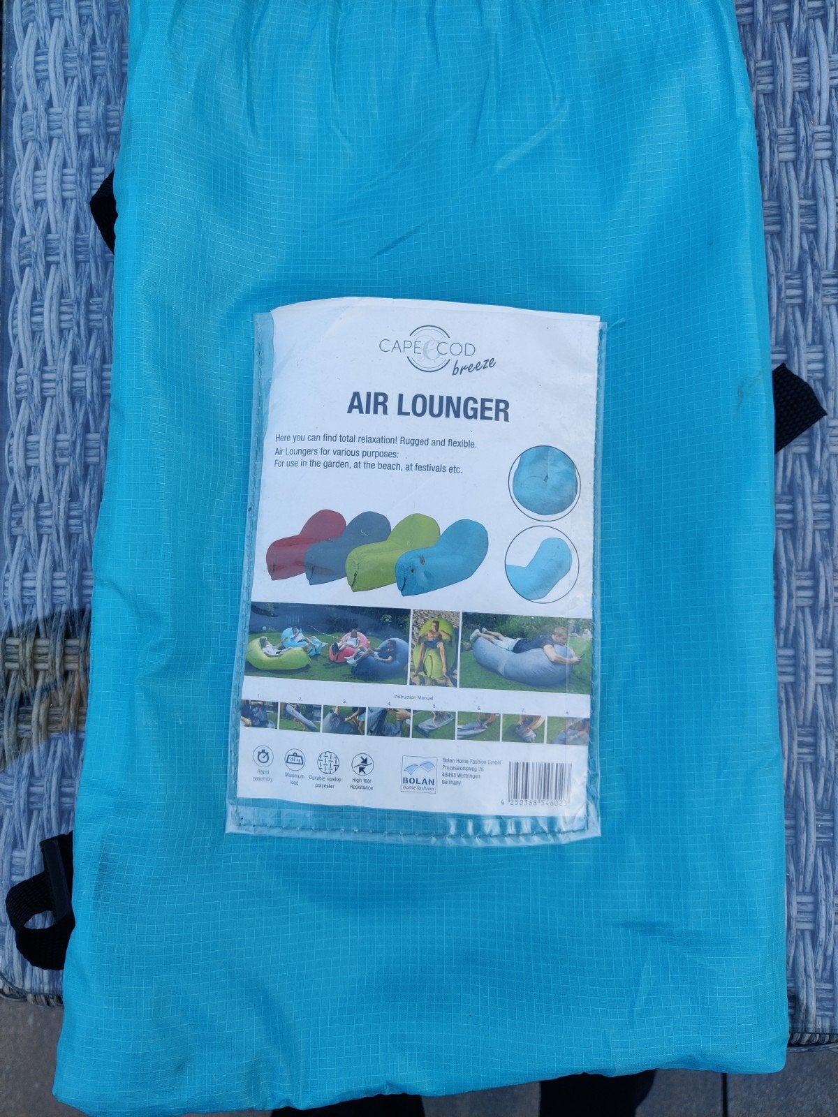 Cape Cod Breeze Air Lounger - Opblaasbare Zitzak, Ophalen, Gebruikt, 1-persoons