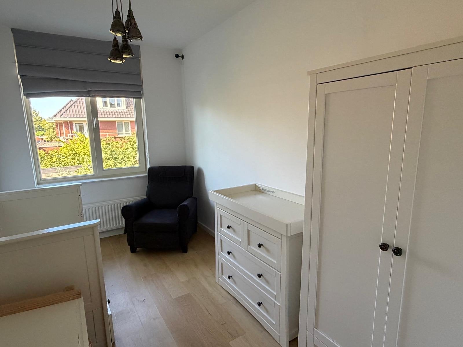 Complete Babykamer Set: Ledikant, Commode, Kledingkast & Fau, Kinderen en Baby's, Ophalen, Gebruikt, Jongetje of Meisje