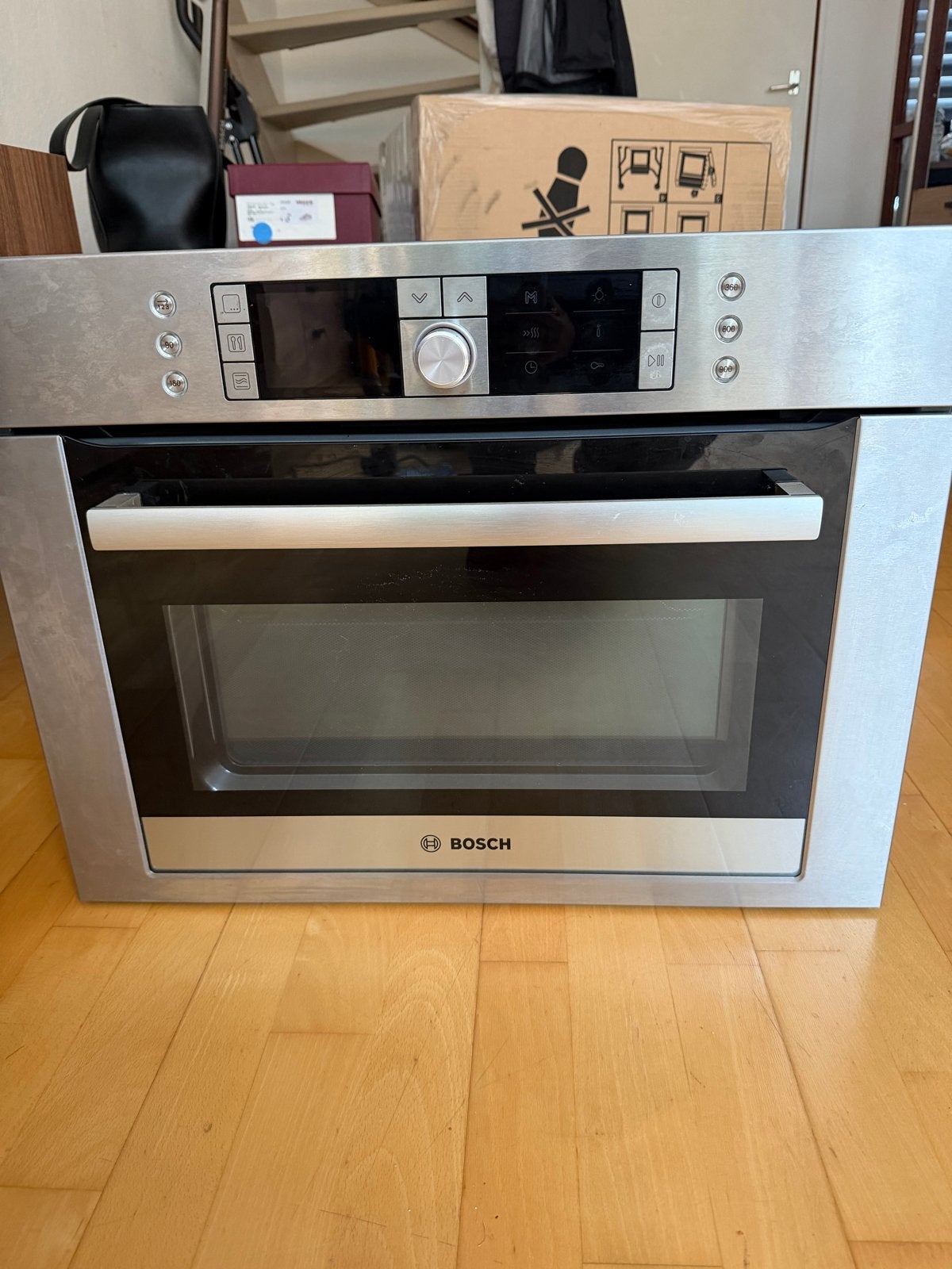 Bosch Inbouw Combi-oven - Zo goed als nieuw, Witgoed en Apparatuur, Ophalen, 45 tot 50 cm, Hete lucht, Bosch