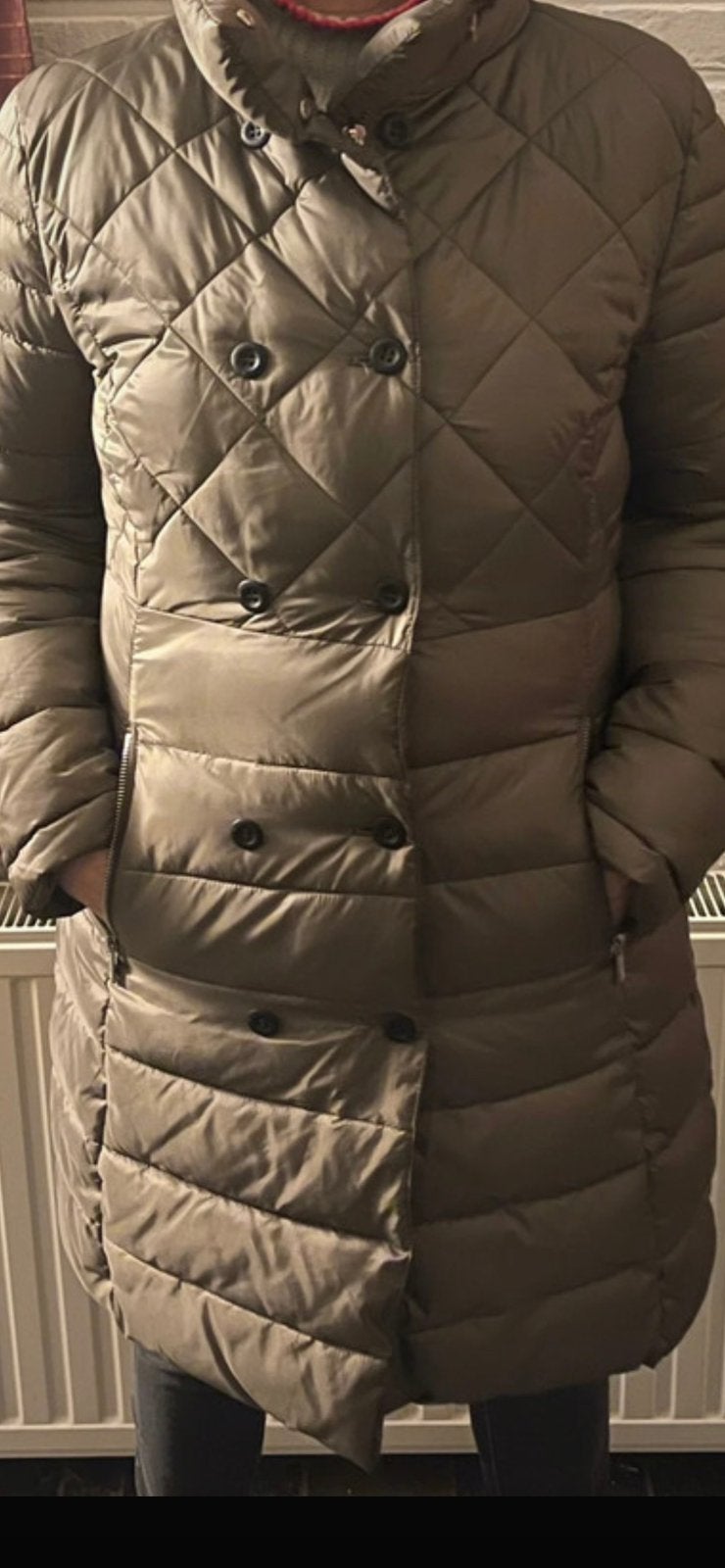 Three-zero Nickelson gewatteerde winterjas, Kleding | Dames, Ophalen of Verzenden, Zo goed als nieuw, Maat 42/44 (L), Groen
