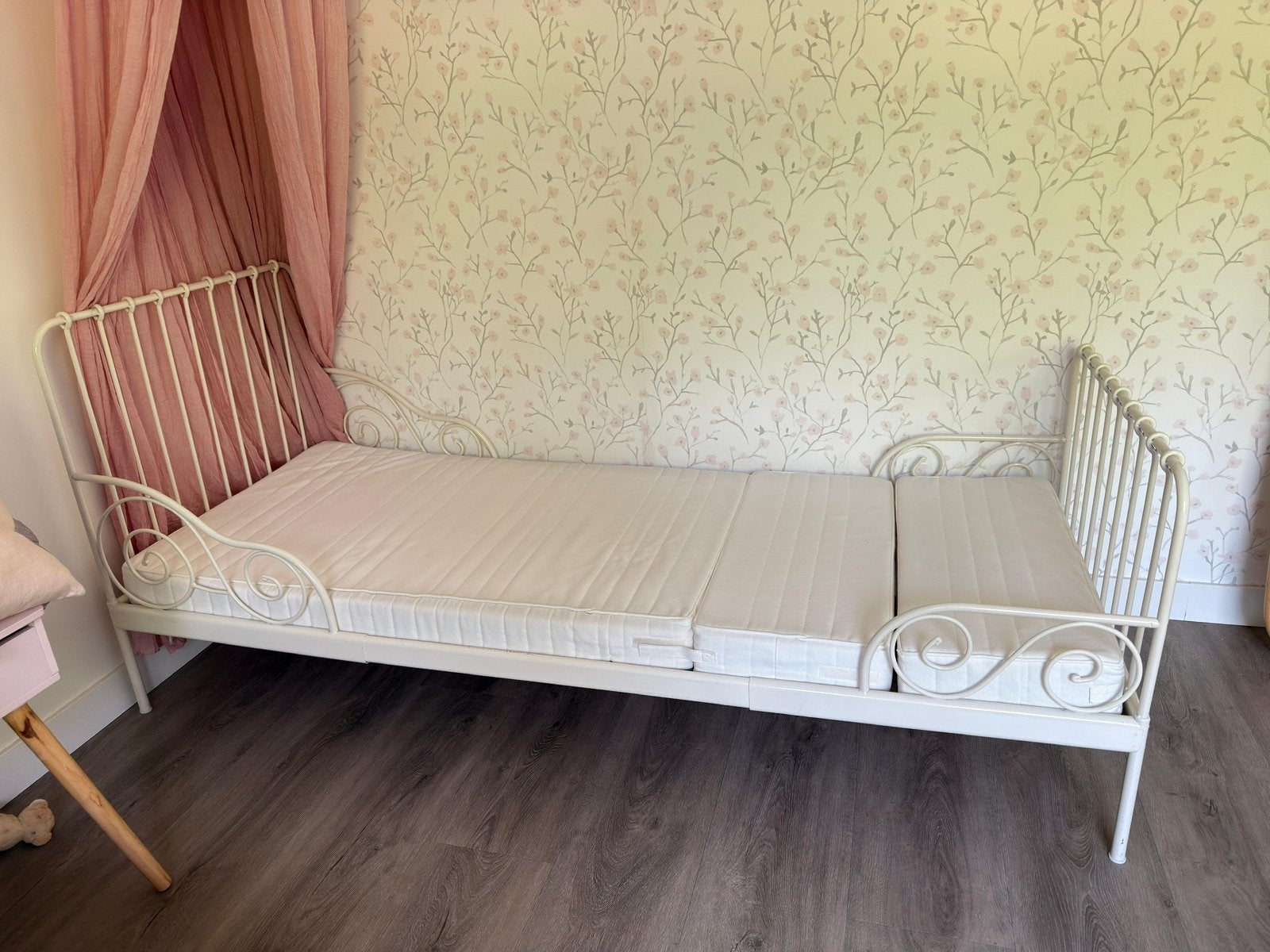Ikea meegroei bed, Kinderen en Baby's, Kinderkamer | Bedden, Zo goed als nieuw, 180 cm of meer, 85 tot 100 cm, Matras, Ophalen
