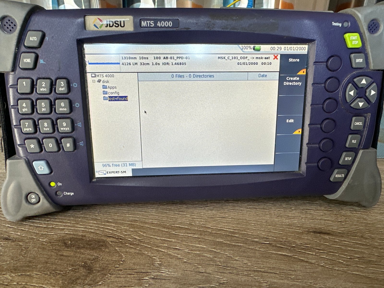 JDSU MTS 4000 OTDR met glasvezel meetkabels, Ophalen of Verzenden