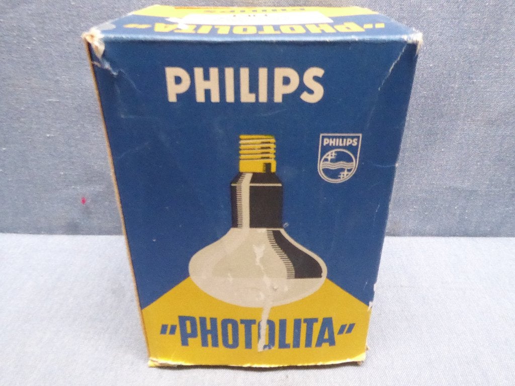 Philips 'Photolita' type PF218E/43 | 220V 500W E27, Philips, Gloeilamp, 60 watt of meer, Dimbaar
