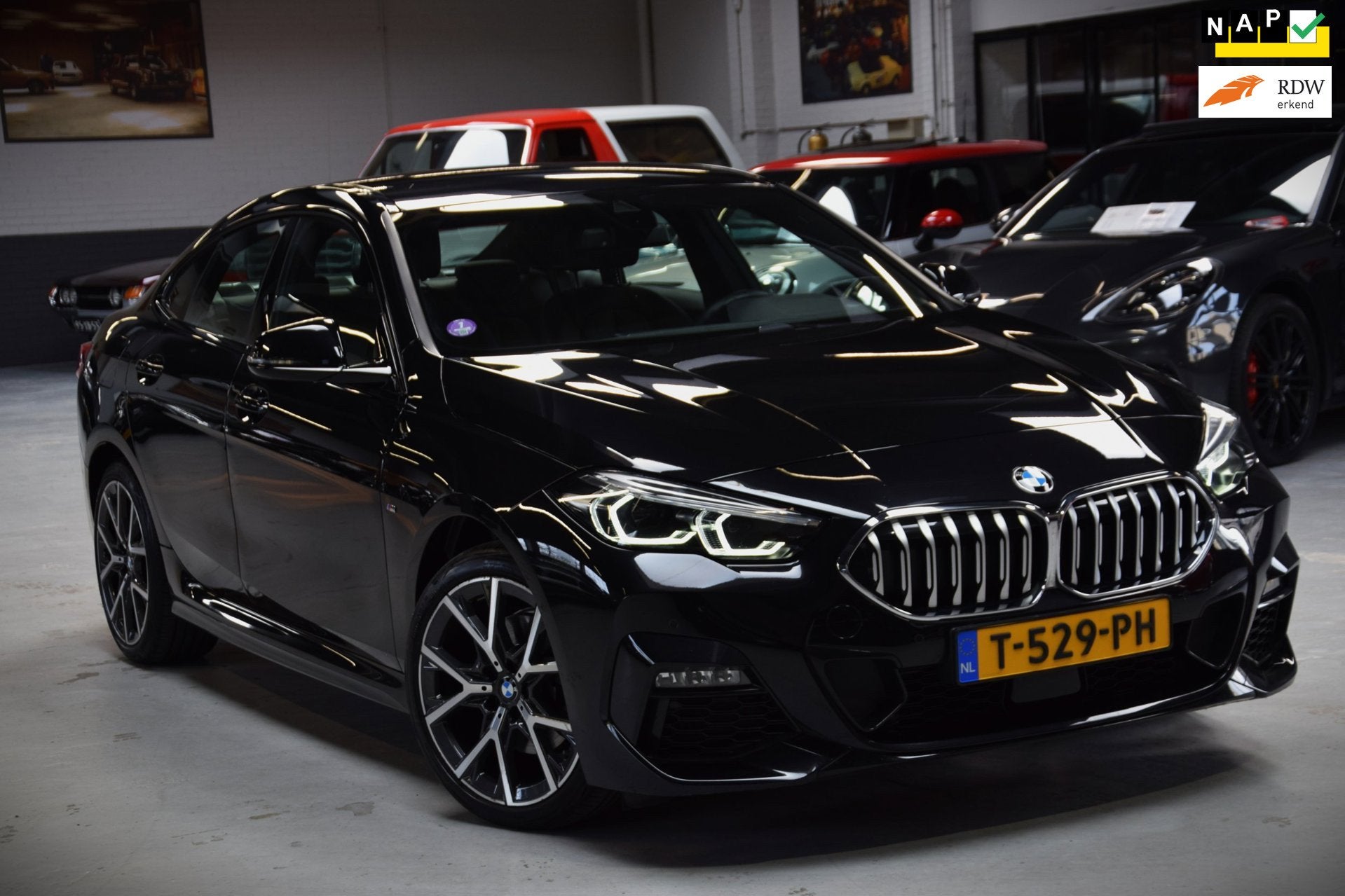 BMW 2-serie Gran Coupé 218i *M-Pakket*Navi|Leder|Leder|2e E, Dealer onderhouden, 136 pk, Gebruikt, 1350 kg
