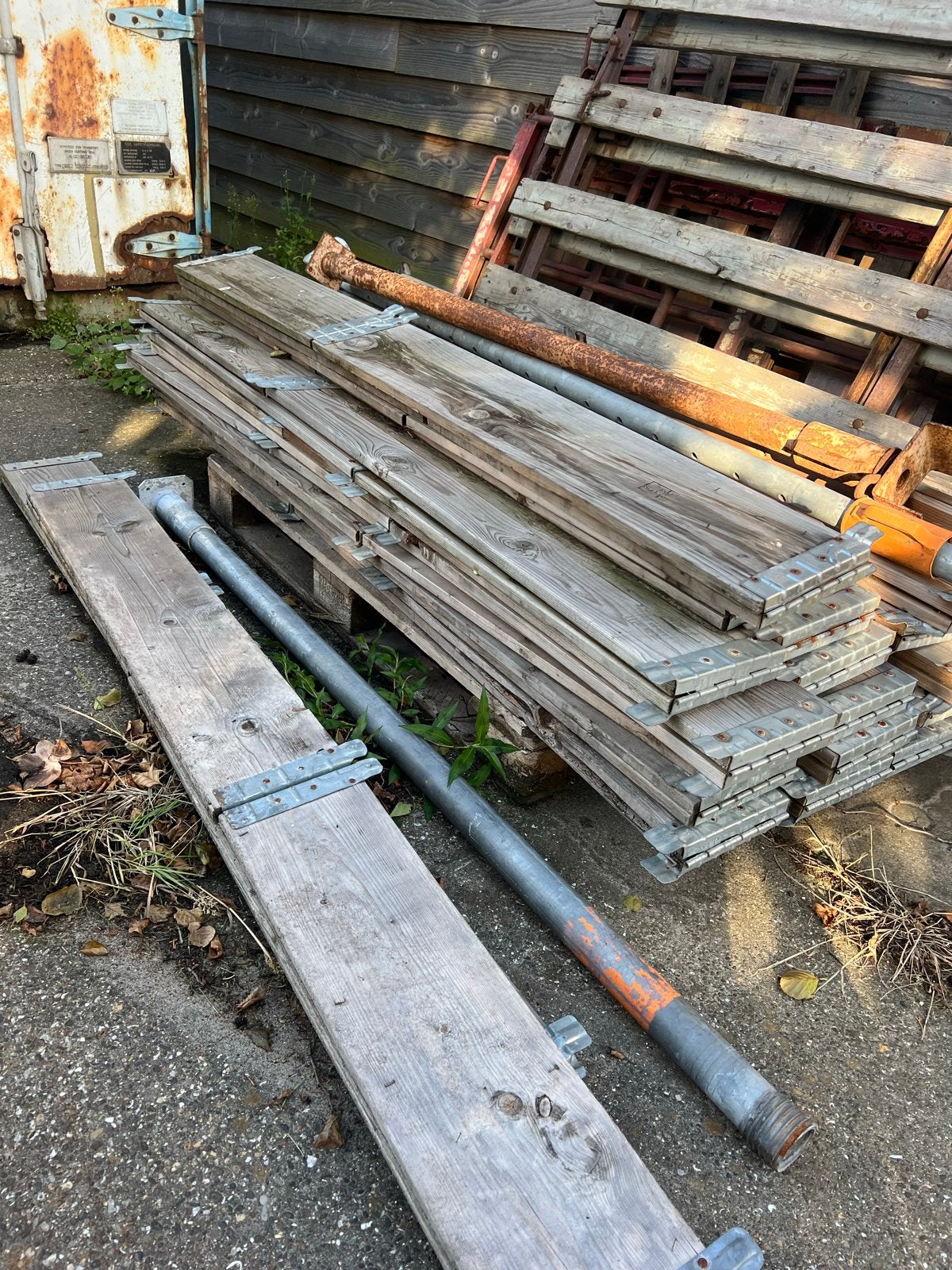 Gebruikte opzetranden voor 80/120 pallets europallets, Doe-het-zelf en Verbouw, Steigers, Ophalen, Gebruikt, Overige typen, Minder dan 2 meter