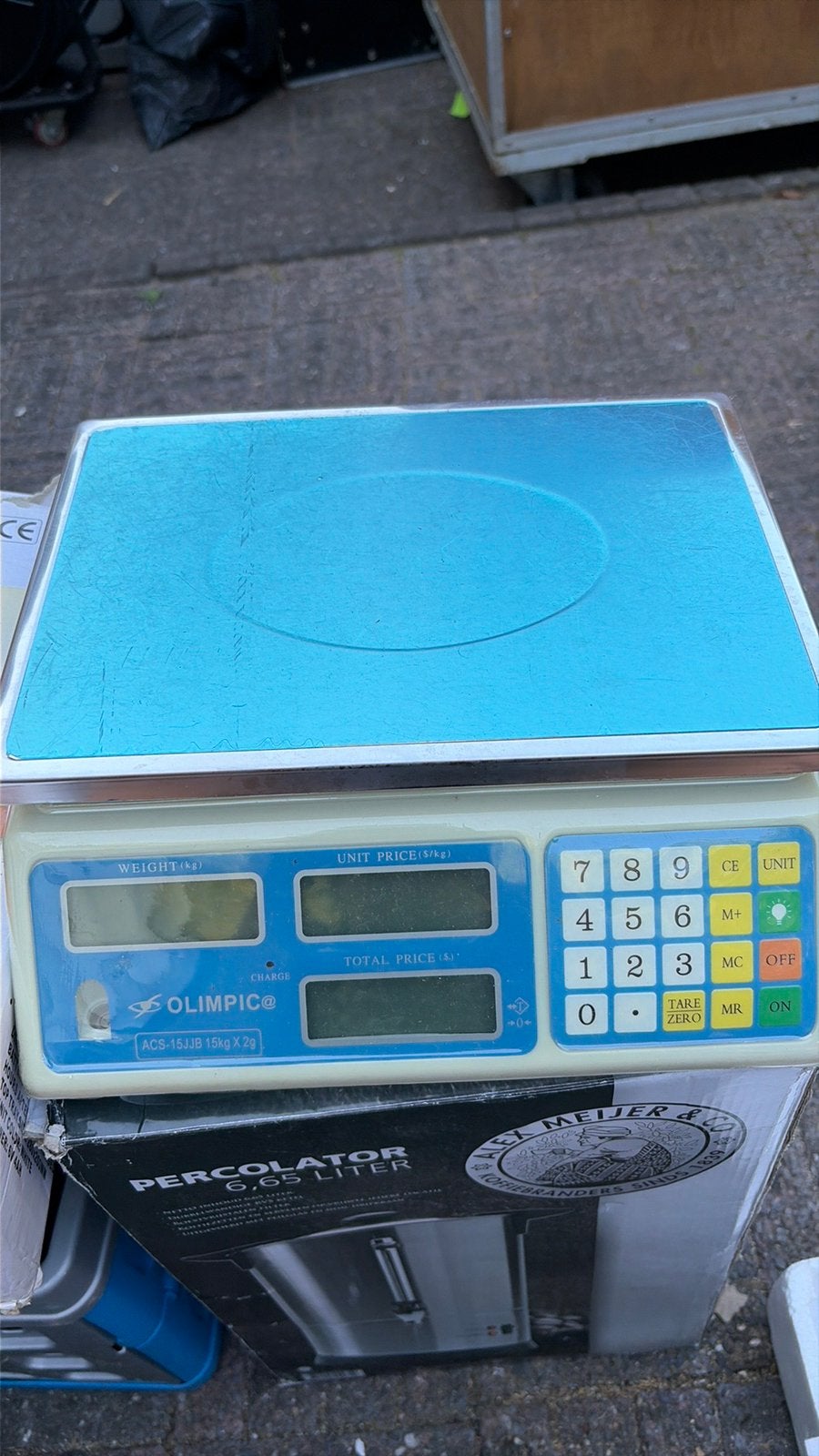 Olimpic@ digitaal weegschaal tot max 15kg, Ophalen of Verzenden, Digitaal, 500 gram of grover, Gebruikt