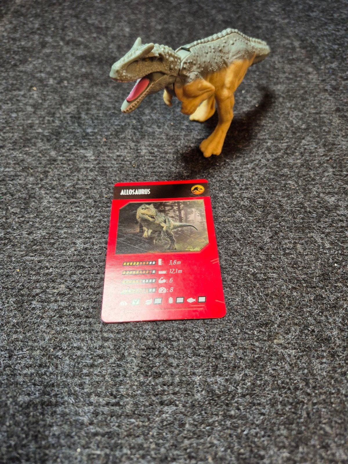 Allosaurus figuur dinosaurus mc donalds happy meal, Ophalen of Verzenden, Zo goed als nieuw